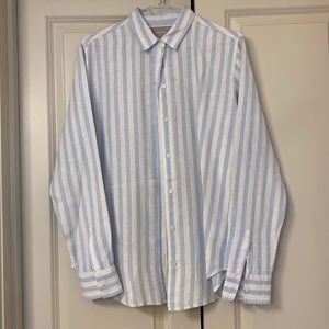 Everlane linen striped shirt